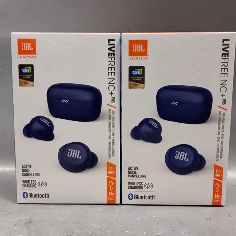 SET OF 2 JBL BY HARMAN LIVEFREE NC+ ACTIVE NOISE CANCELLING EARBUDS