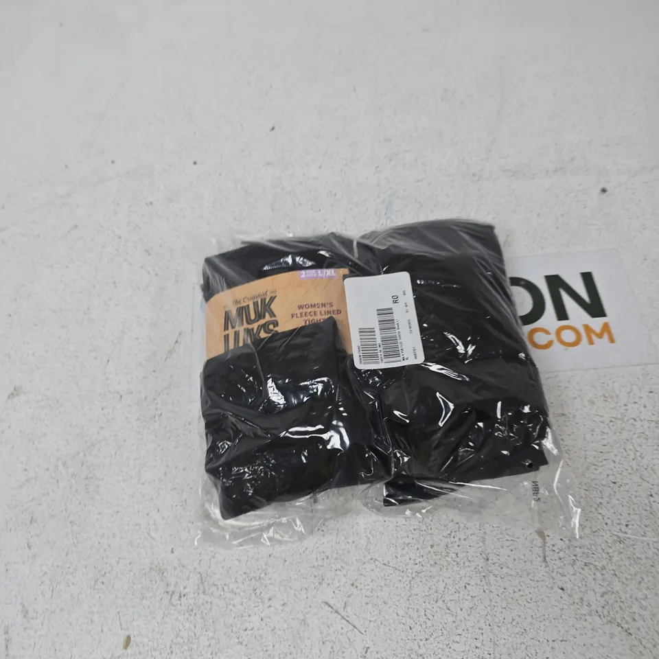 BOX OF APPROXIMATELY 20 ASSORTED CLOTHING ITEMS TO INCLUDE: MUK LUKS FLEECE LEGGINGS