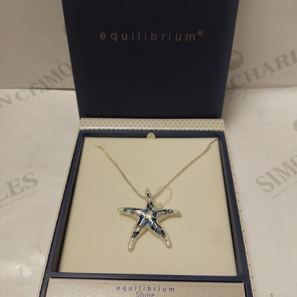 EQUILIBRIUM STARFISH SILVER NECKLACE
