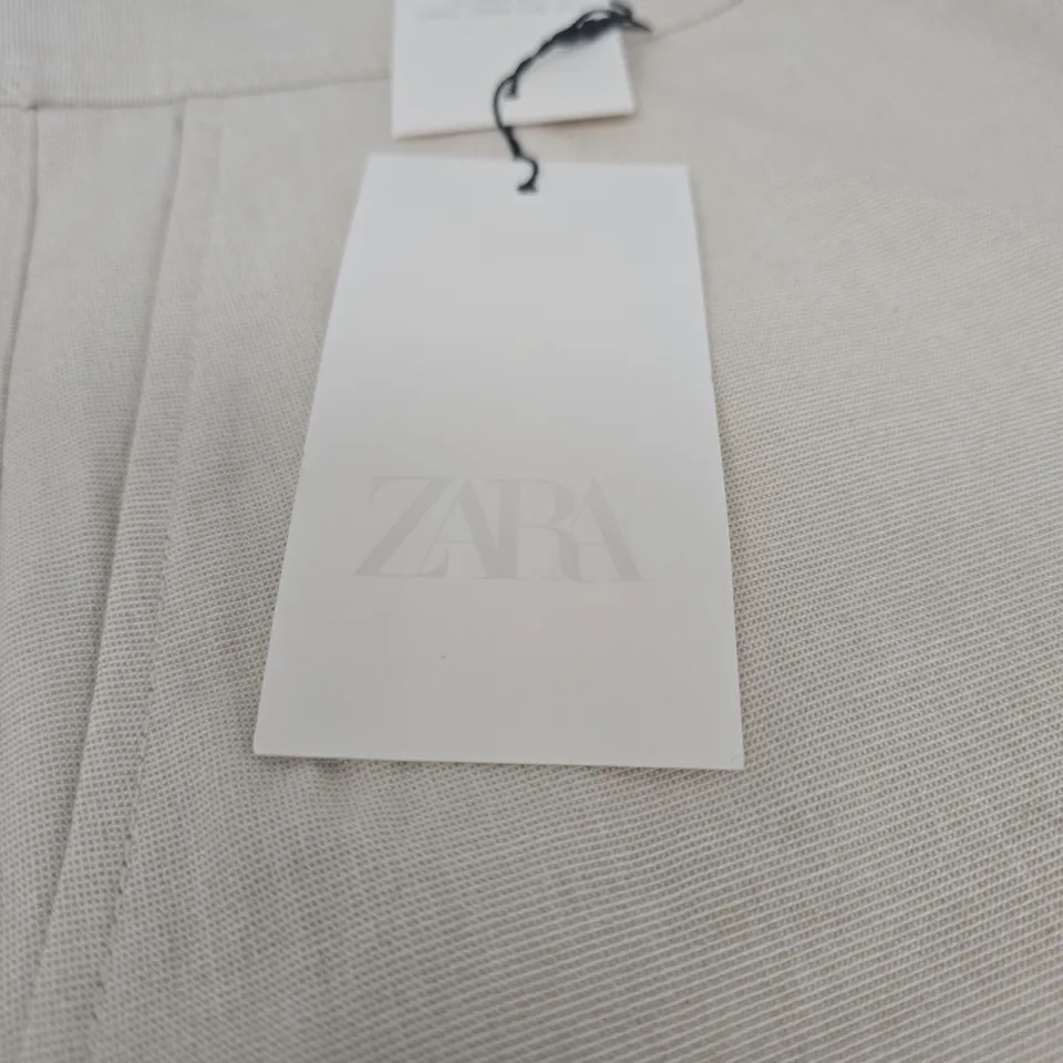 ZARA BEIGE TROUSERS - WOMEN'S, UK 14 (EU 42) – WITH TAGS
