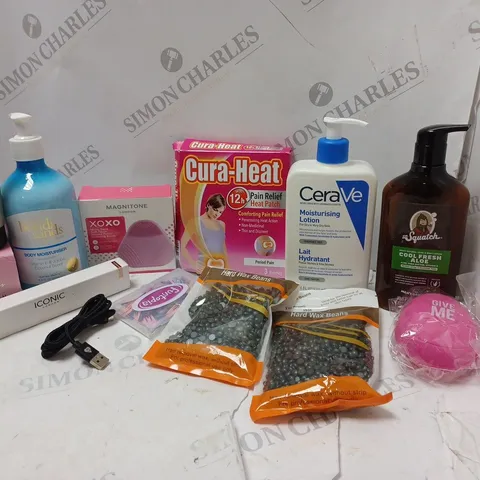 LOT OF BEAUTY PRODUCTS TO INCLUDE CERAVE MOISTURISING LOTION, COOL FRESH ALOE LOTION, ETC
