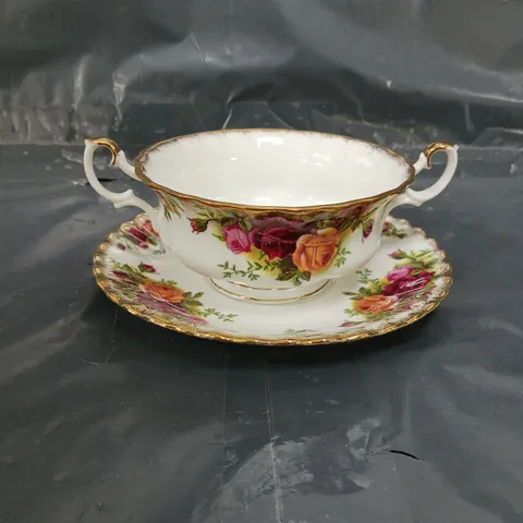 ROYAL ALBERT OLD COUNTRY ROSES TEA CUP AND SAUCER - COLLECTION ONLY