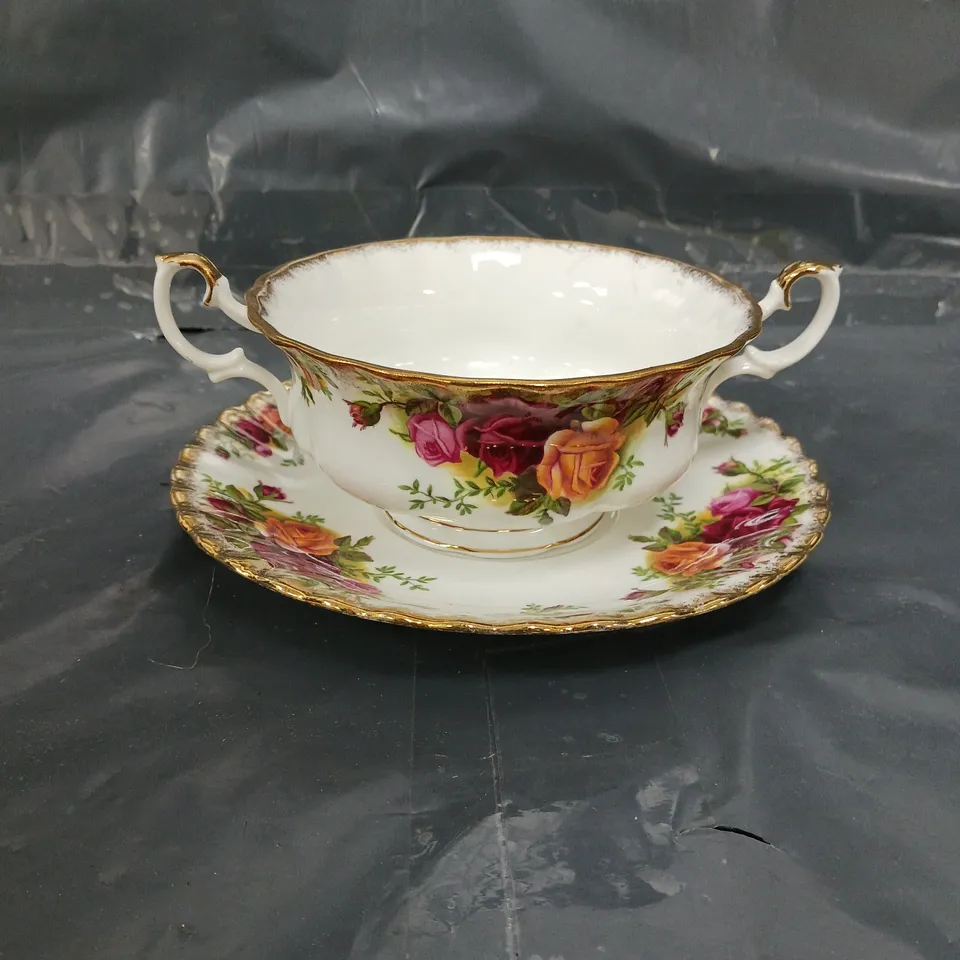 ROYAL ALBERT OLD COUNTRY ROSES TEA CUP AND SAUCER - COLLECTION ONLY 