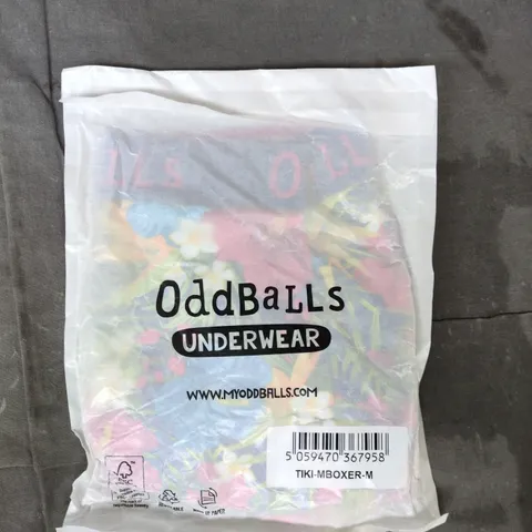 ODDBALLS TIKI BOXER SHORTS SIZE MEDIUM