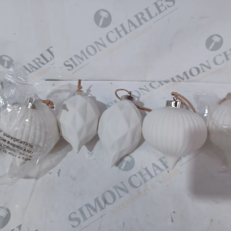 K BY KELLY HOPPEN SET OF PORCELAIN BAUBLES