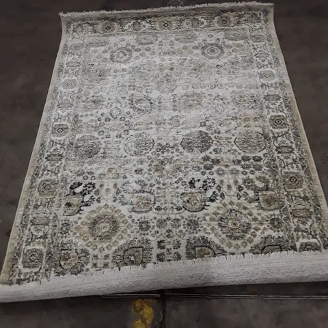 RECTANGULAR ORIENTAL-STYLE RUG, GRAYSCALE PATTERN 160X120CM APPROXIMATELY