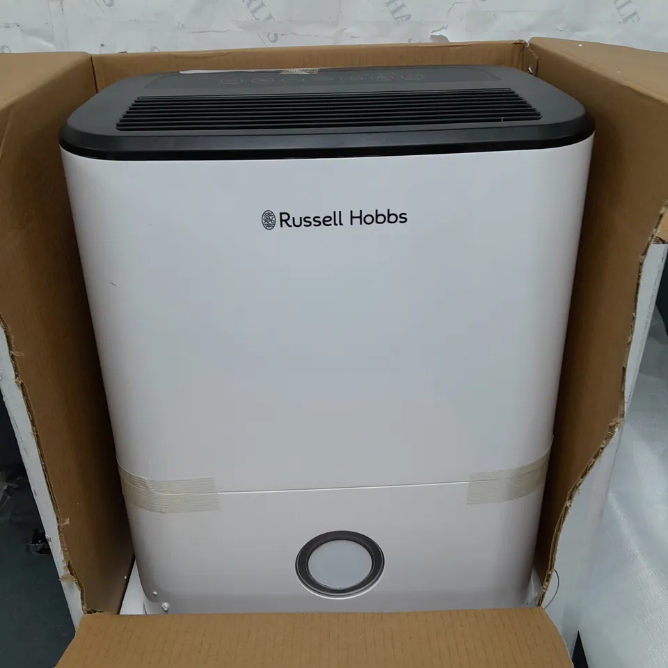 BOXED RUSSELL HOBBS 20L DEHUMIDIFIER RRP £199