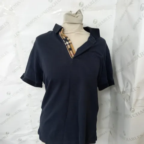 BURBERRY MEDIUM NAVY POLO