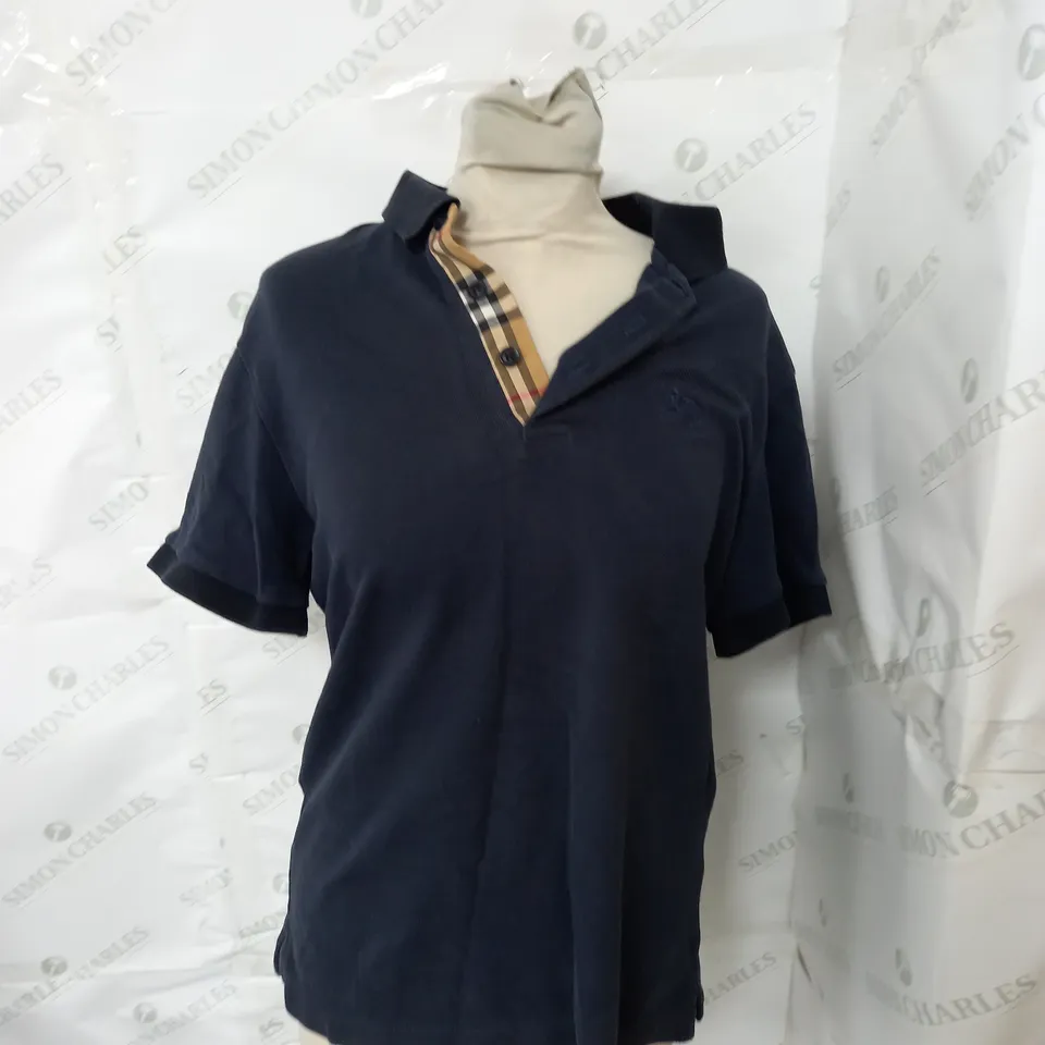 BURBERRY MEDIUM NAVY POLO 