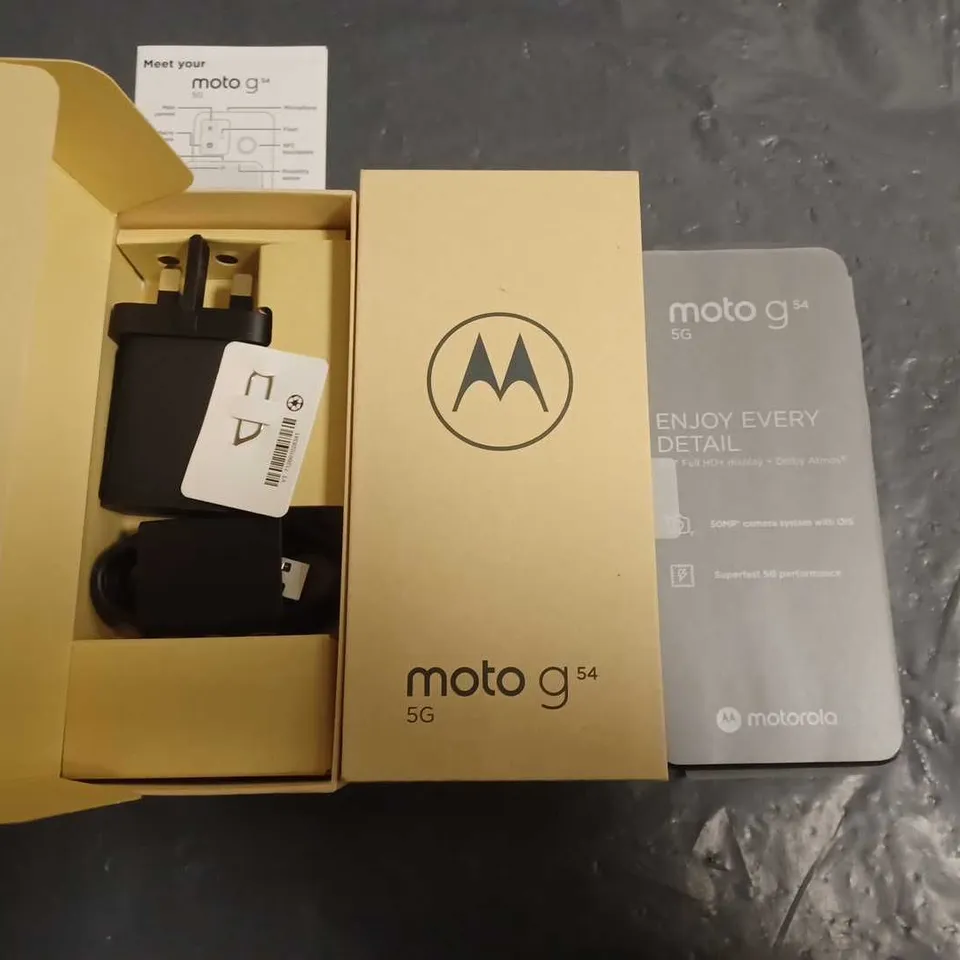 BOXED MOTO G54 5G 8+256GB PHONE IN MIDNIGHT BLUE - XT2343-2