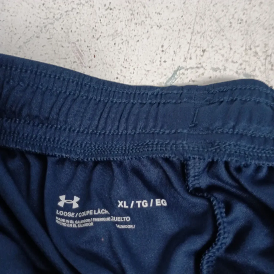 UNDER ARMOUR MEN'S NAVY BLUE LOOSE-FIT SHORTS - XL