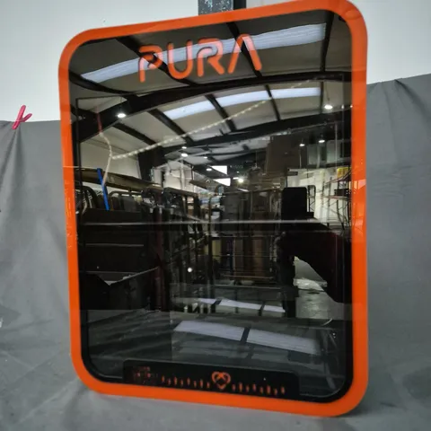 BOXED PURA DISPLAY CABINET IN ORANGE/BLACK