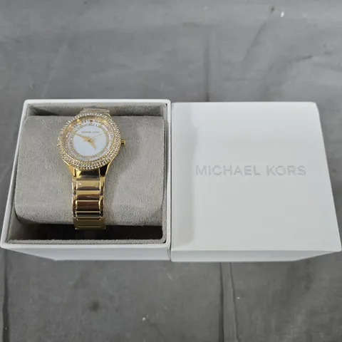 MICHAEL KORS GOLD-TONE LADIES' WATCH – BOXED