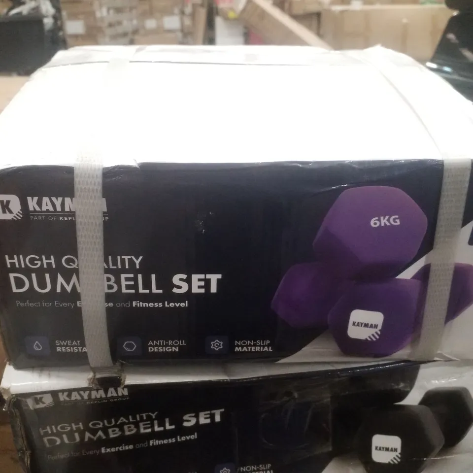 BOXED KAYMAN 6KG DUMBBELL SET 