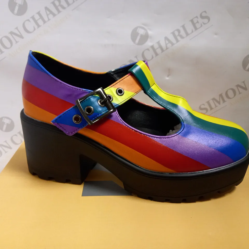 KOI VEGAN PRIDE LIMITED EDITION MARY JANES - SIZE 4