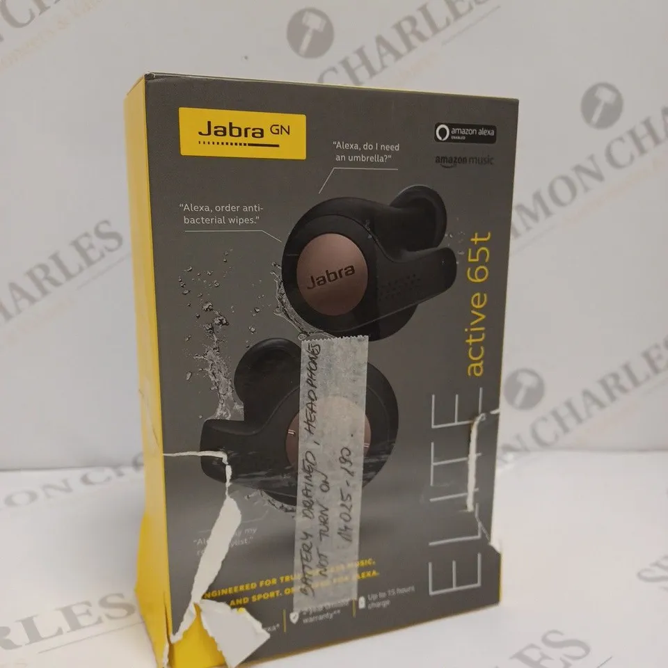 BOXED JABRA ELITE ACTIVE 65T EARBUDS 