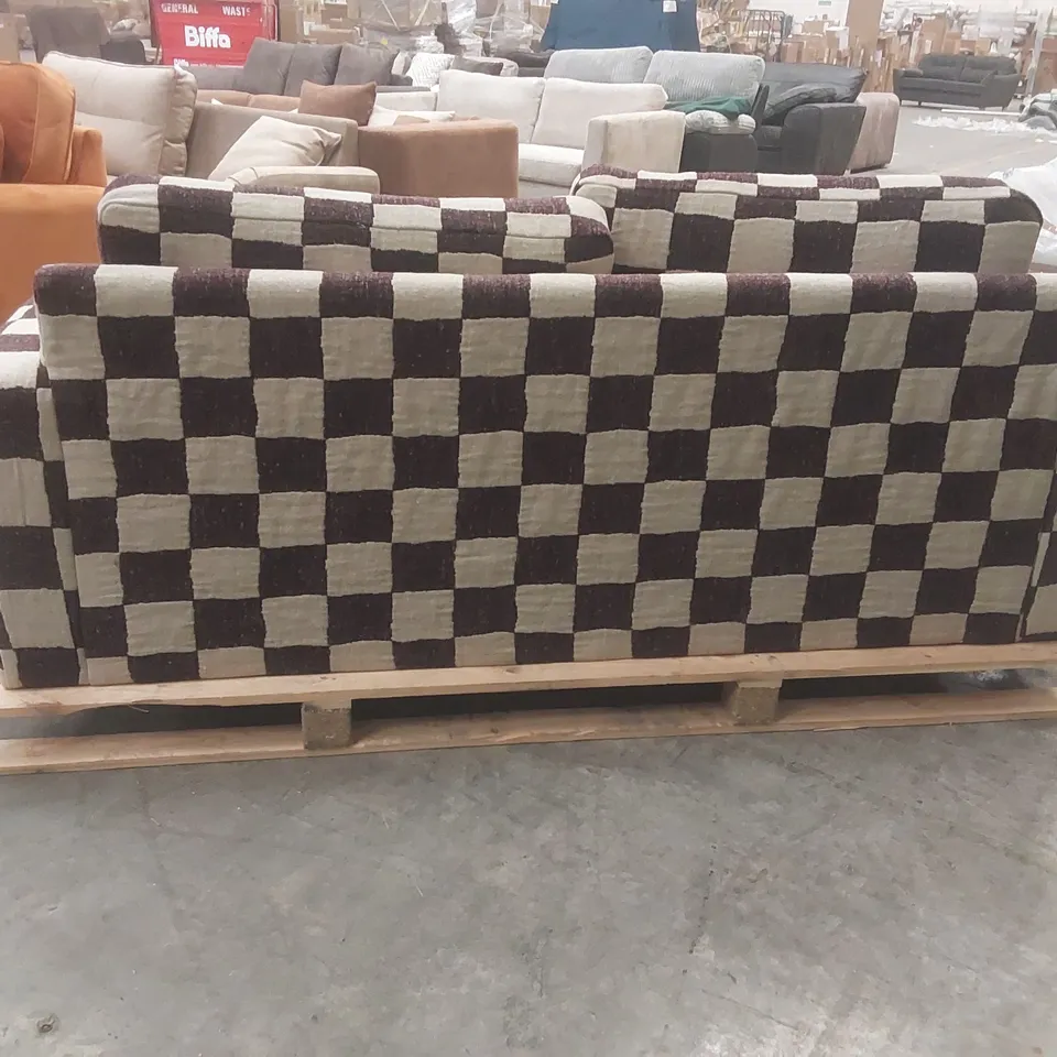 QUALITY DESIGNER FABRIC UPHOLSTERED 3 SEATER SOFA