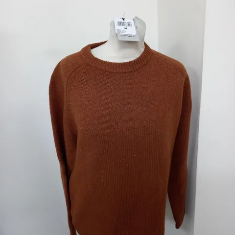 CARHARRT MEDIUM ANGILSTIC SWEATER BRANDY HEATHER