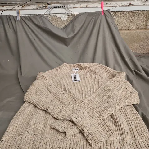 WEEKDAY KNIT SWEATER - BEIGE, EUR M 