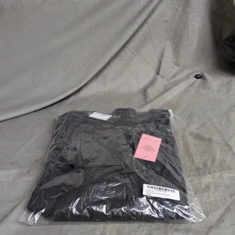 PRETTYLITTLETHING BLACK BANDEAU COWL NECK POCKET JUMPSUIT BLACK SIZE 16 BAGGED  