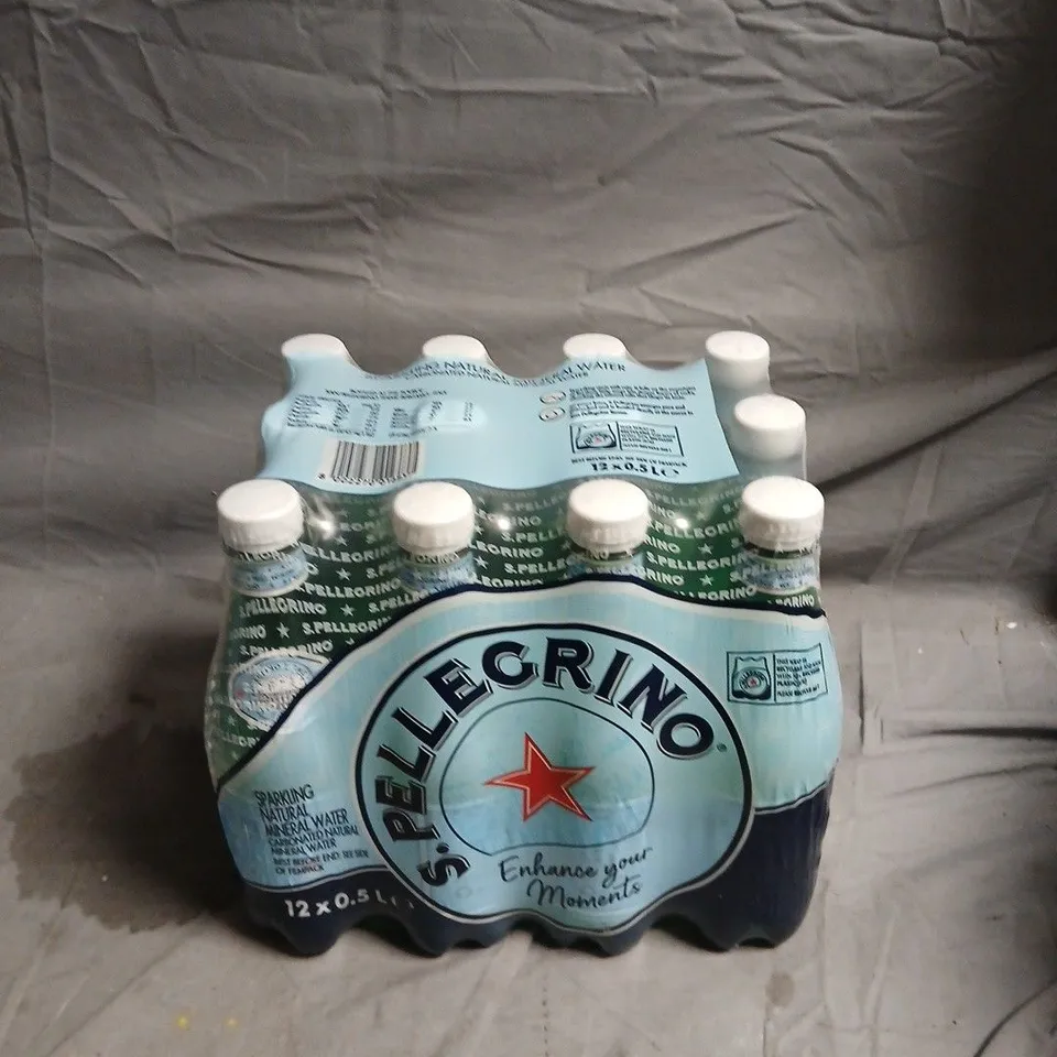 S.PELLEGRINO SPARKLING NATURAL MINERAL WATER – 12 X 0.5L BOTTLES (BULK PACK)