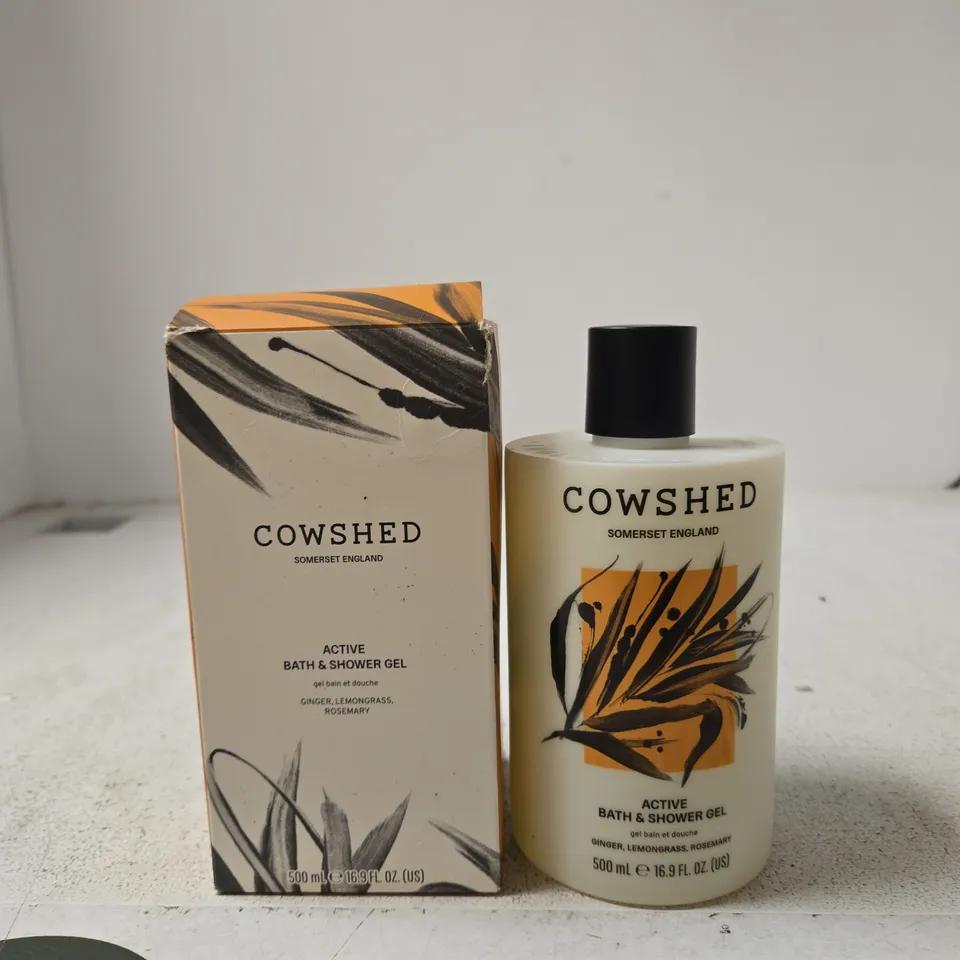 COWSHED ACTIVE BATH & SHOWER GEL – 500ML, BOXED (SOMERSET, ENGLAND)