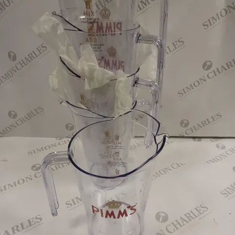 LOT OF 5 PIMMS DRINKS JUGS