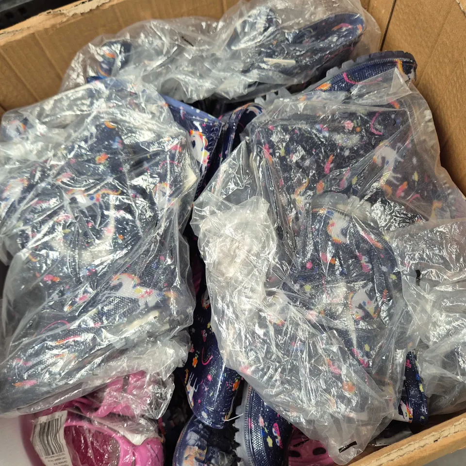 APPROXIMATELY 42 ASSORTED KIDS/TODDLERS SHOES IN VARIOUS SIZES, STYLES & COLOURS TO INCLUDE BRANDS SUCH AS PLAYSHOES, BLUEZOO, ETC - COLLECTION ONLY