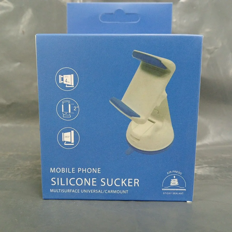 SET OF 4 UNBRANDED MOBILE PHONE SILICONE SUCKER MOUNT