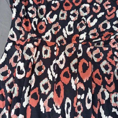 MASAI NYOLMA SHAPED LOOSE JUMPSUIT IN BLACK/CORAL SIZE XXL