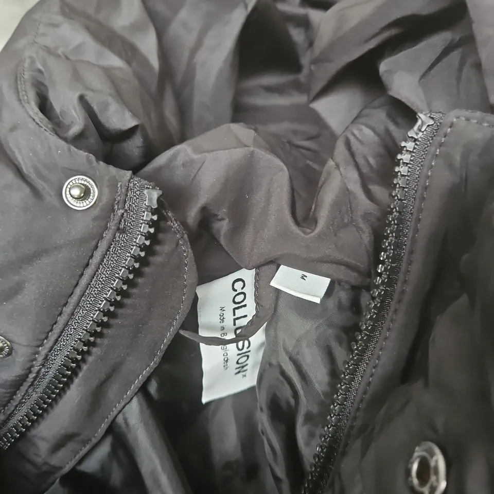 COLLUSION PUFFER COAT – LONG DOWN JACKET, UK SIZE M