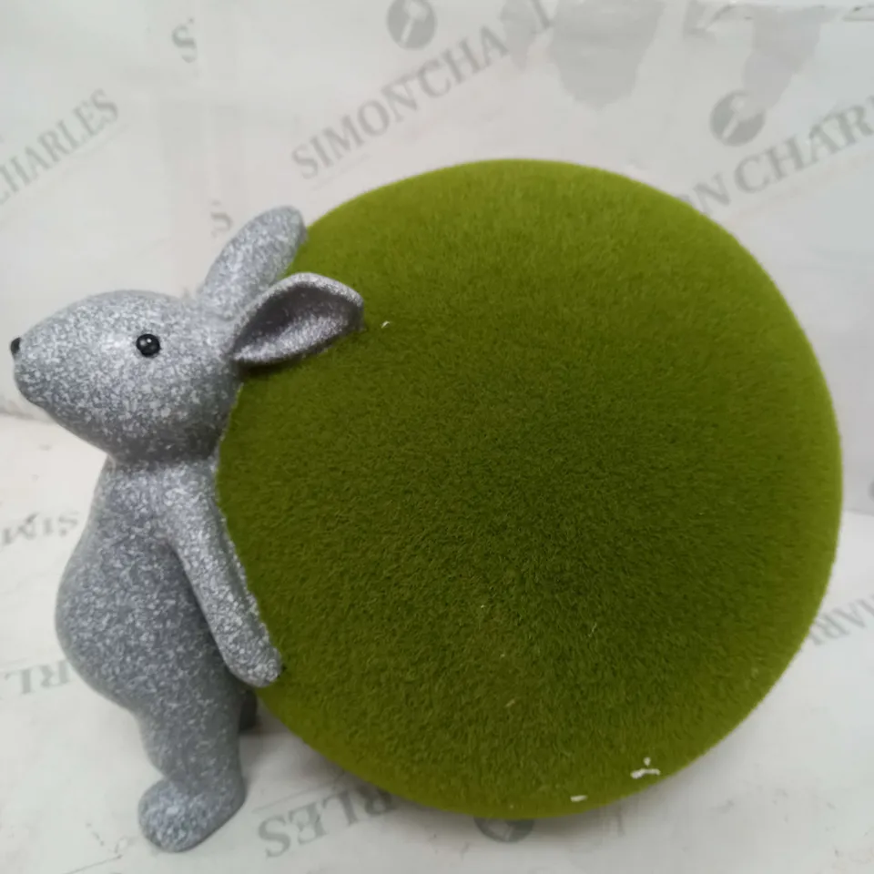 MY GARDEN STORIES FAUX MOSS BALL GARDEN BUNNY