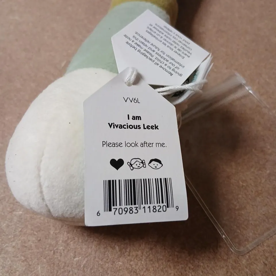 JELLYCAT VIVACIOUS LEEK PLUSH TOY – SOFT TOY WITH TAGS