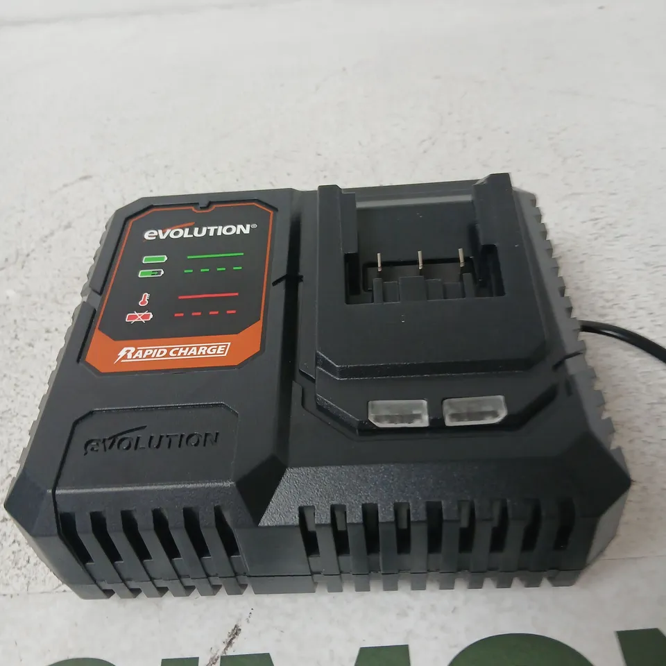 TEN BOXED EVOLUTION RAPID CHARGE BATTERY CHARGER FOR 18V LI‑ION BATTERIES (R18RCH-LI7) – BOXED