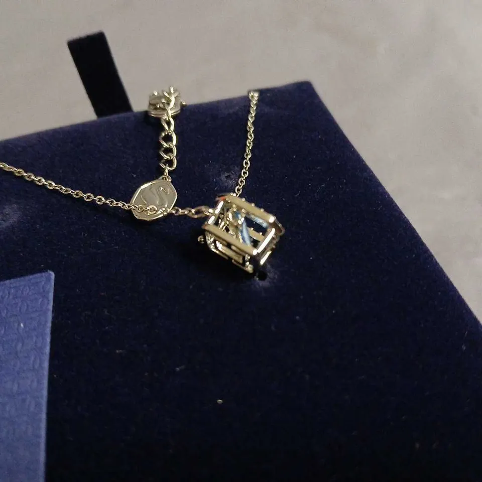 BOXED SWAROVSKI CAGE PENDANT NECKLACE