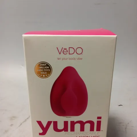 BOXED VEDO YUMI RECHARGEABLE LAYON VIBE