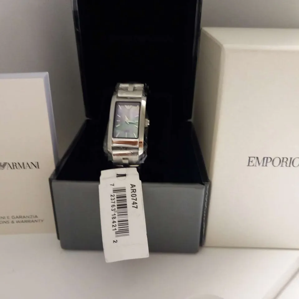 BOXED EMPORIO ARMANI AR0747 WRIST WATCH