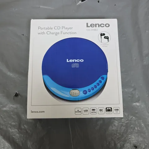 LENCO CD-011BU PORTABLE CD PLAYER WITH CHARGE FUNCTION – BOXED