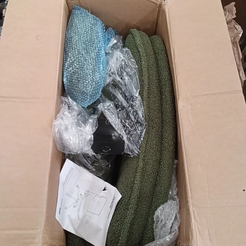 Boxed office chair - green 