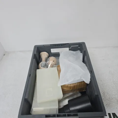 TOTE OF APPROXIMATELY 12 ASSORTED ITEMS TO INCLUDE: CONCRETE PATCH