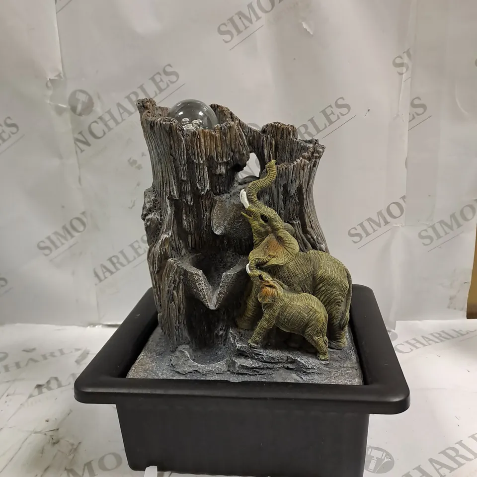 BOXED ELEPHANT DELIGHT INDOOR WATER FOUNTAIN 