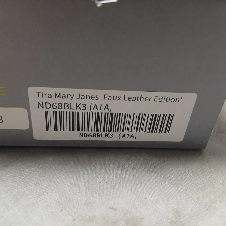 KOI TIRA MARY JANE SHOES – FAUX LEATHER EDITION, BLACK, UK 7