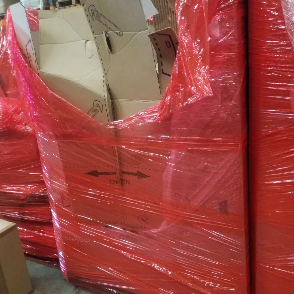 PALLET CONTAINING ASSORTED PRODUCTS INCLUDING MULTI-USE STEAM CLEANER, JAPANESE FUTON MATTRESS, STEAM CLEANER & STEEL CAT LITTER BOX