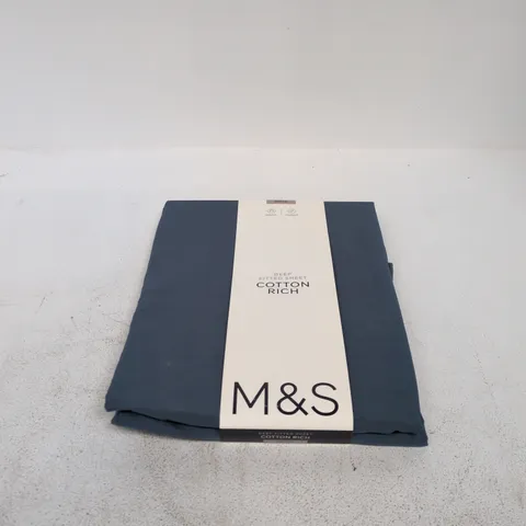 M&S DEEP FITTED SHEET COTTON RICH SINGLE