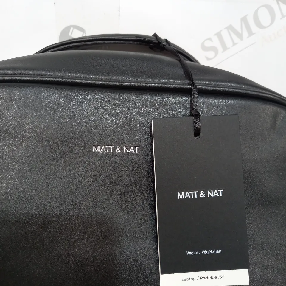 MATT & NAT LAPTOP BACKPACK IN BLACK