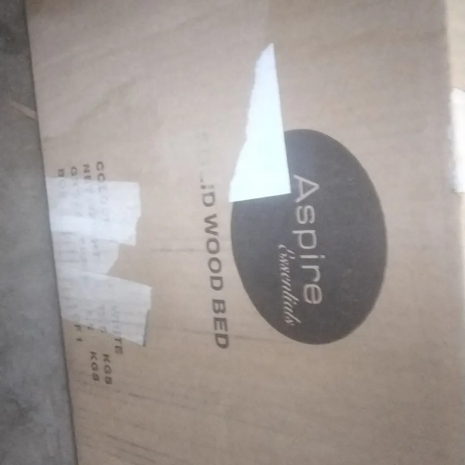 BOXED AADI BED FRAME SINGLE - WHITE 