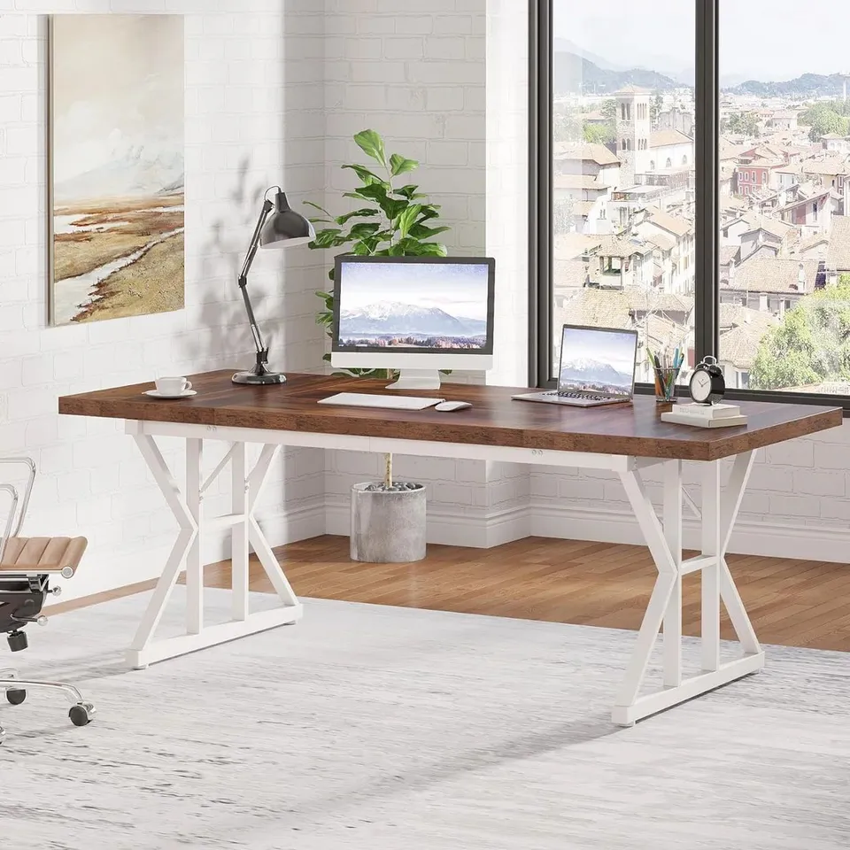 BOXED GERLAND METAL BASE DESK (1 BOX)