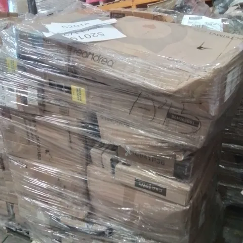 PALLET OF ASSORTED HOUSEHOLD GOODS AND PRODUCTS TO INCLUDE; CAT TREE,SHOE BOX,FILE CABINET