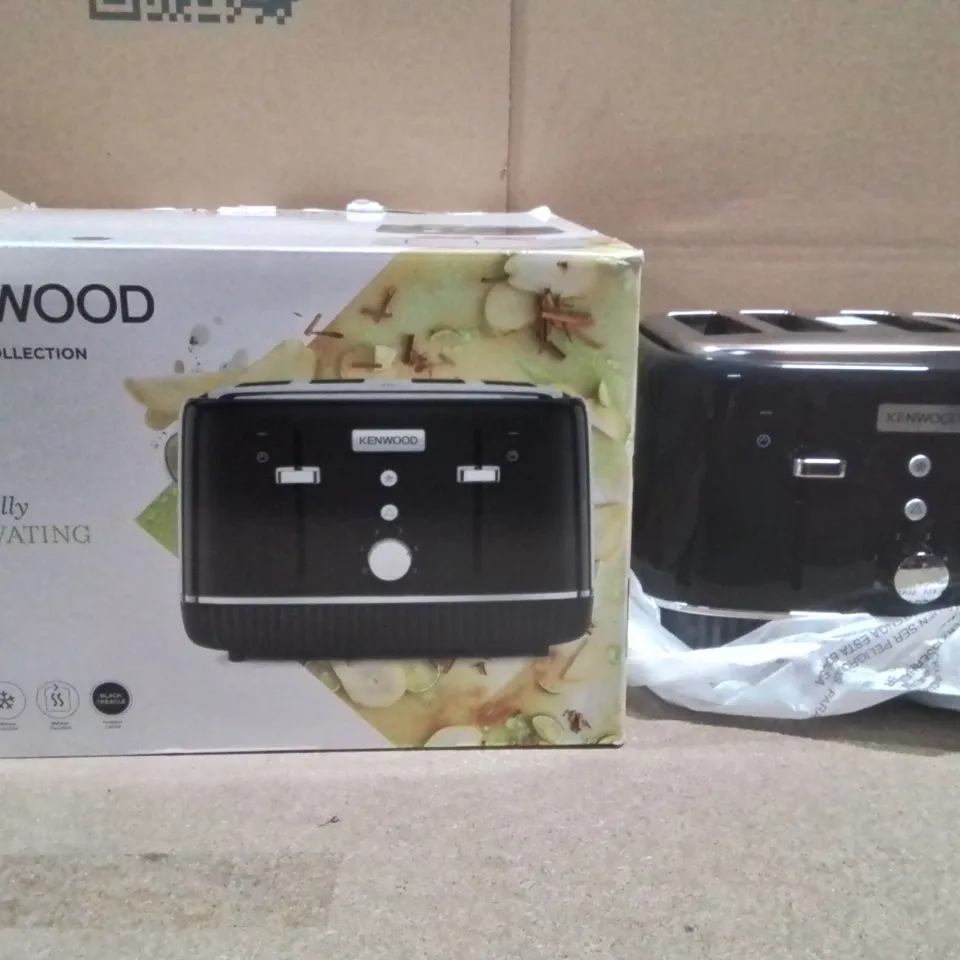 BOXED KENWOOD 4 SLICE TOASTER IN BLACK