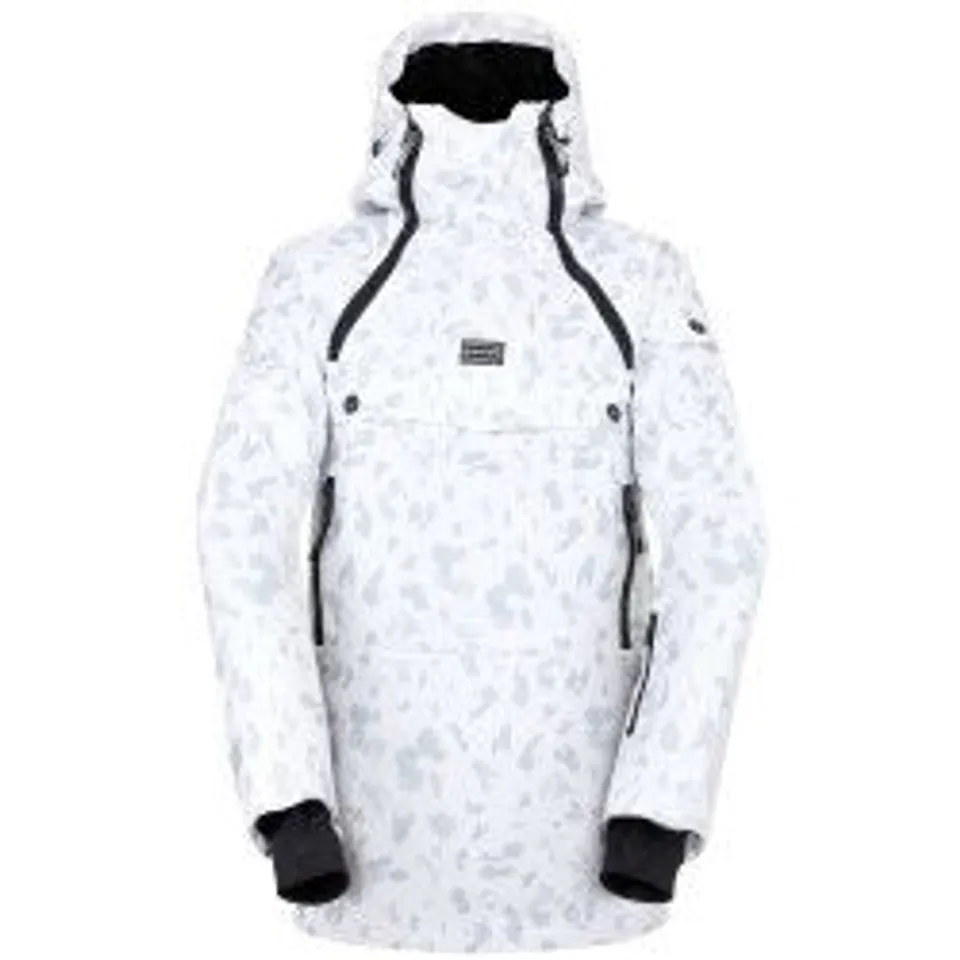 BRAND NEW DARE2B SLIDE OUT OVERHEAD JACKET WHITE/WHITE DASH PRINT - SIZE 14